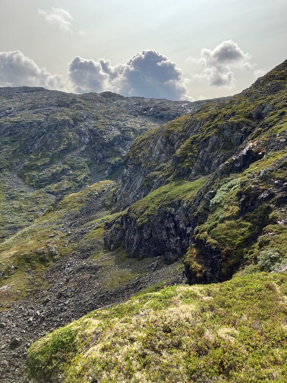 View of mountain slope